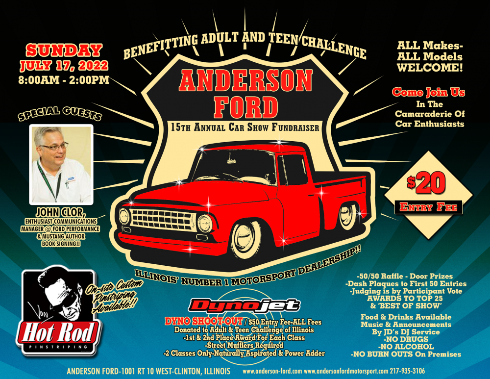 2022 Anderson Car Show Flyer 2